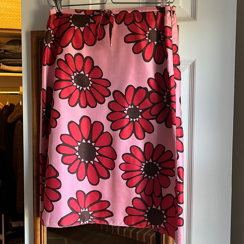 Tocca silk pencil skirt